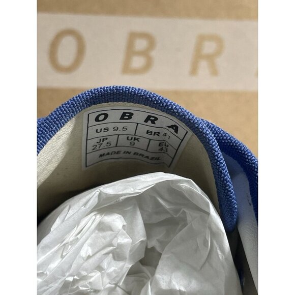 Obra Shoes Terra Canvas Low Blue/White Mens Size 9.5 Sneakers Made In Brazil New - Picture 4 of 8